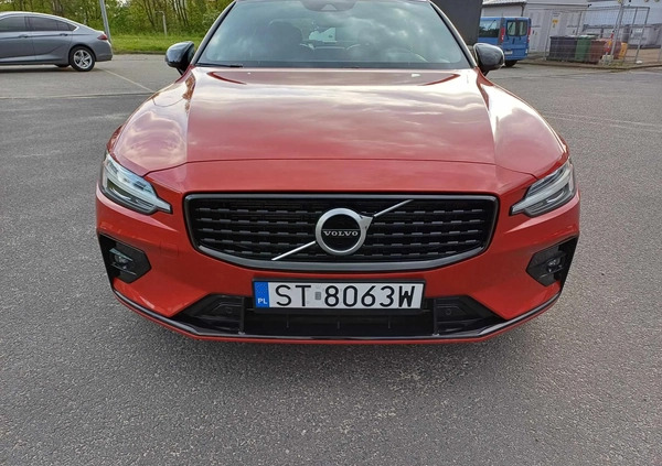 Volvo S60 cena 136000 przebieg: 55000, rok produkcji 2021 z Tychy małe 56